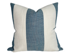Vintage Striped Pillow Cover in Lagoon, Perennials Textiles