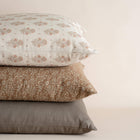 French country floral pillow set featuring the Louisa brown pillow