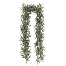 132 inch artificial pine garland with pinecones