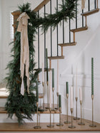 Indoor faux cedar garland with natural look