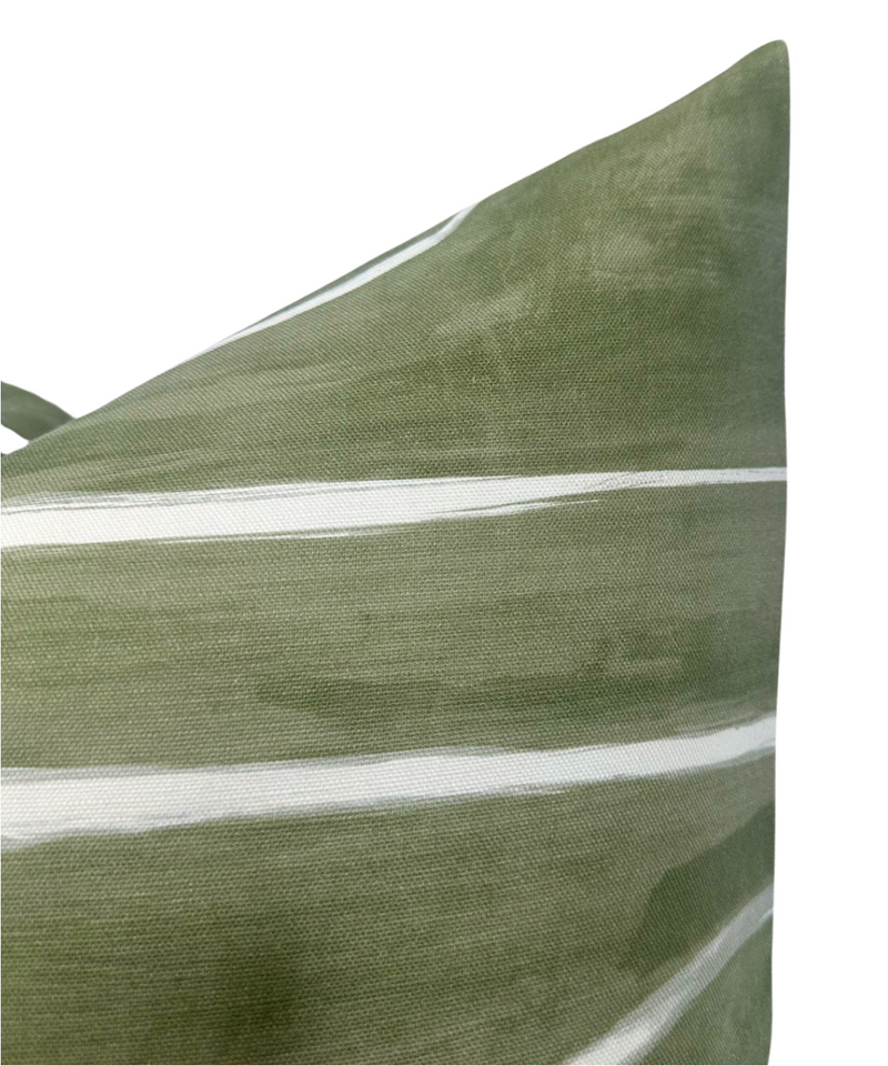 Ready to Ship, 20x20, Graffito Pillow Cover in Fern Green