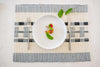Durable eco-friendly cotton placemat styled on dining table