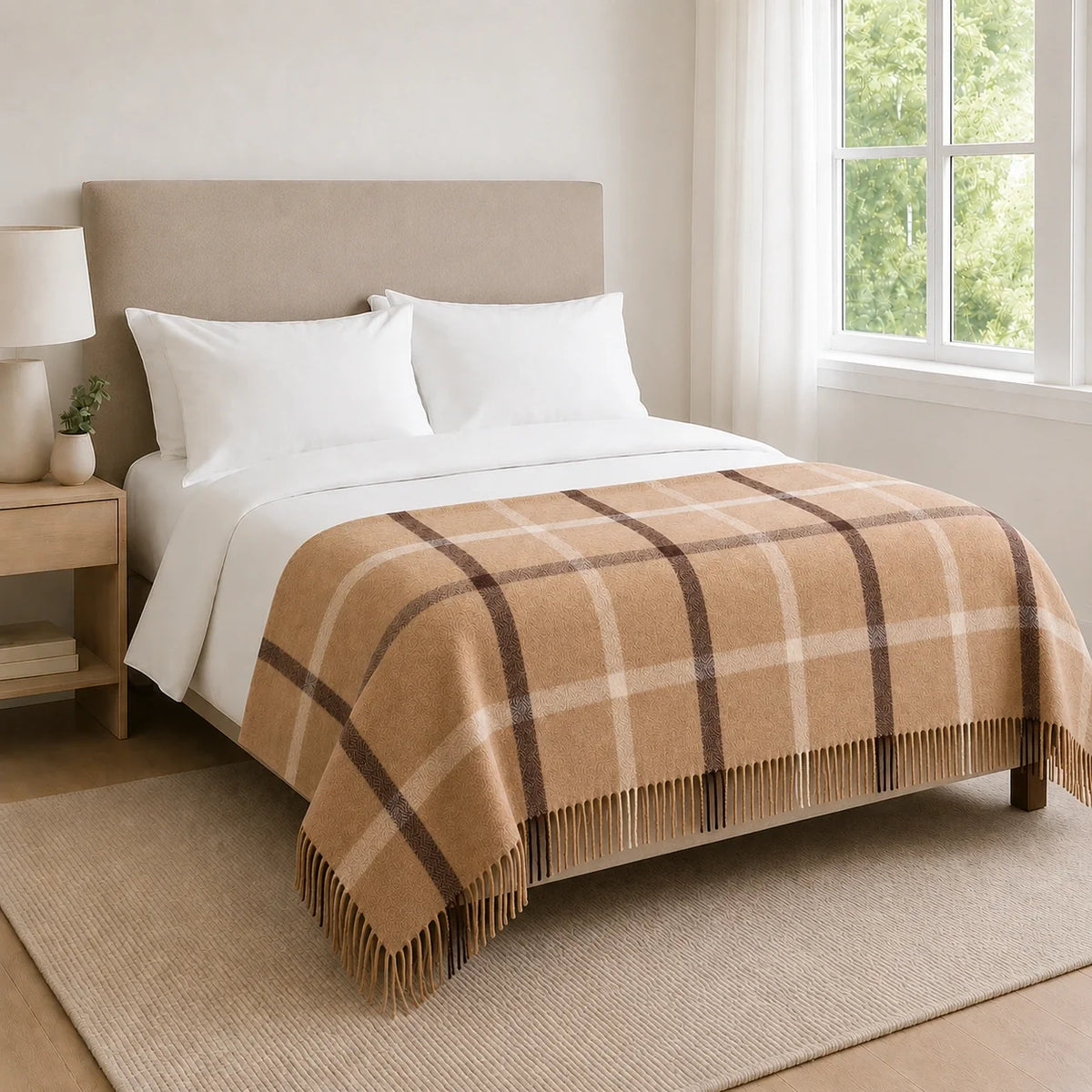 100% Cashmere Throw Blanket - 54"x60"