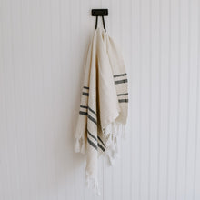 Haley Turkish Cotton + Bamboo Hand Towel – Two Stripe Design