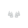 Harmony Mini Pear Stud Silver