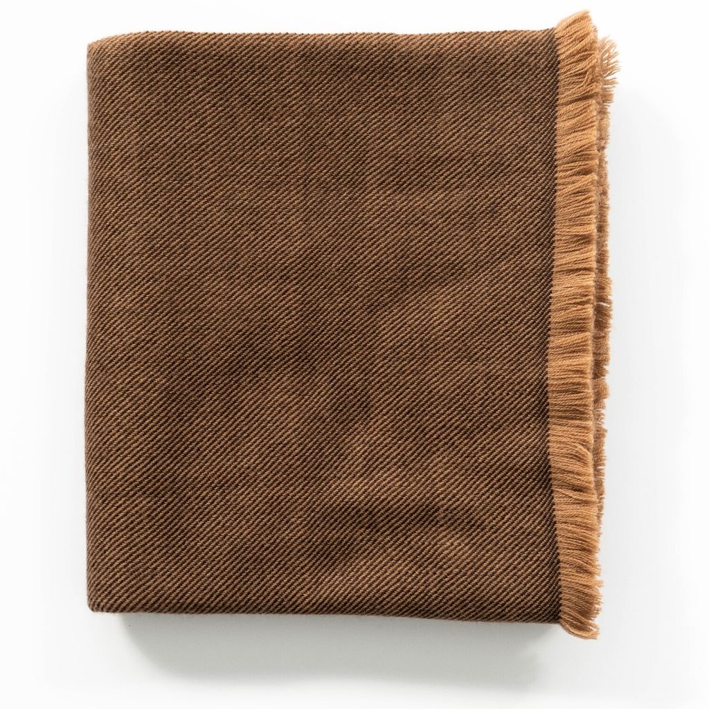 Boro Blue soft handwoven merino throw – One Affirmation