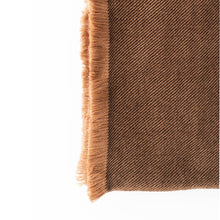 Hay Brown plush twill merino handwoven throw – One Affirmation