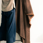 Hay Brown plush twill merino handwoven throw – One Affirmation