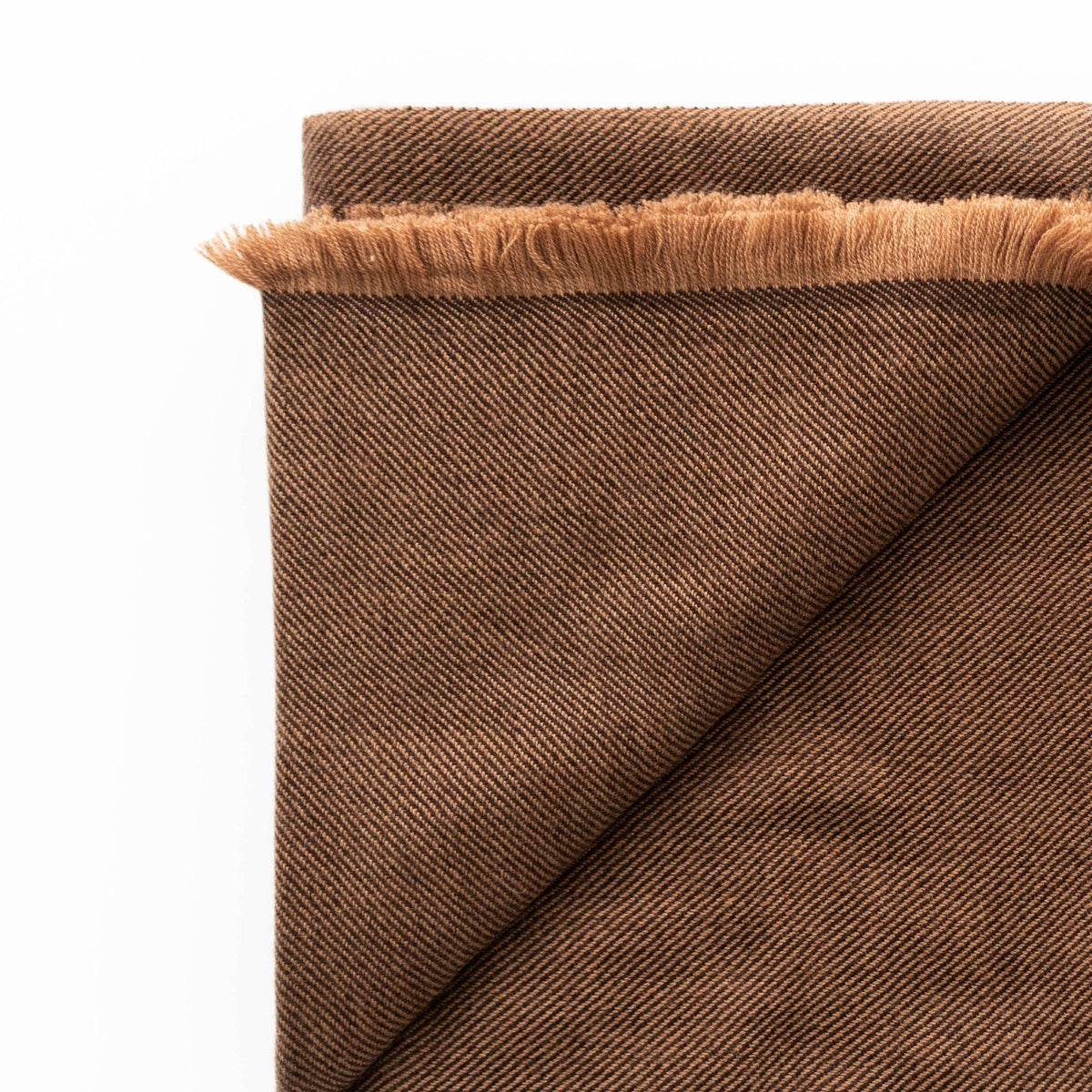 Hay Brown plush twill merino handwoven throw – One Affirmation
