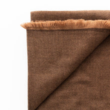 Hay Brown plush twill merino handwoven throw – One Affirmation