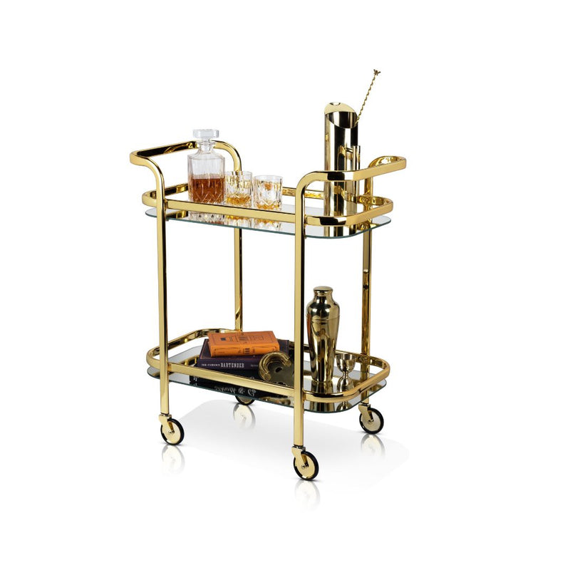 Antique Gold Bar Cart