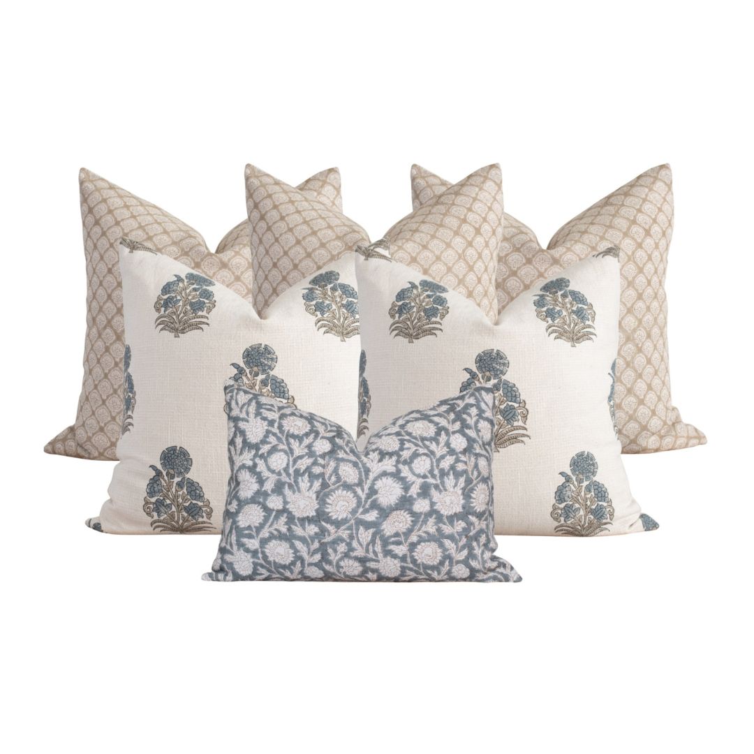 Belleview Bedroom Pillow Combination | Set of Six Pillow Covers