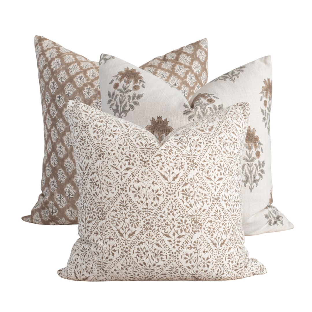 Lenox Pillow Combination | Set of Three Pillow Covers