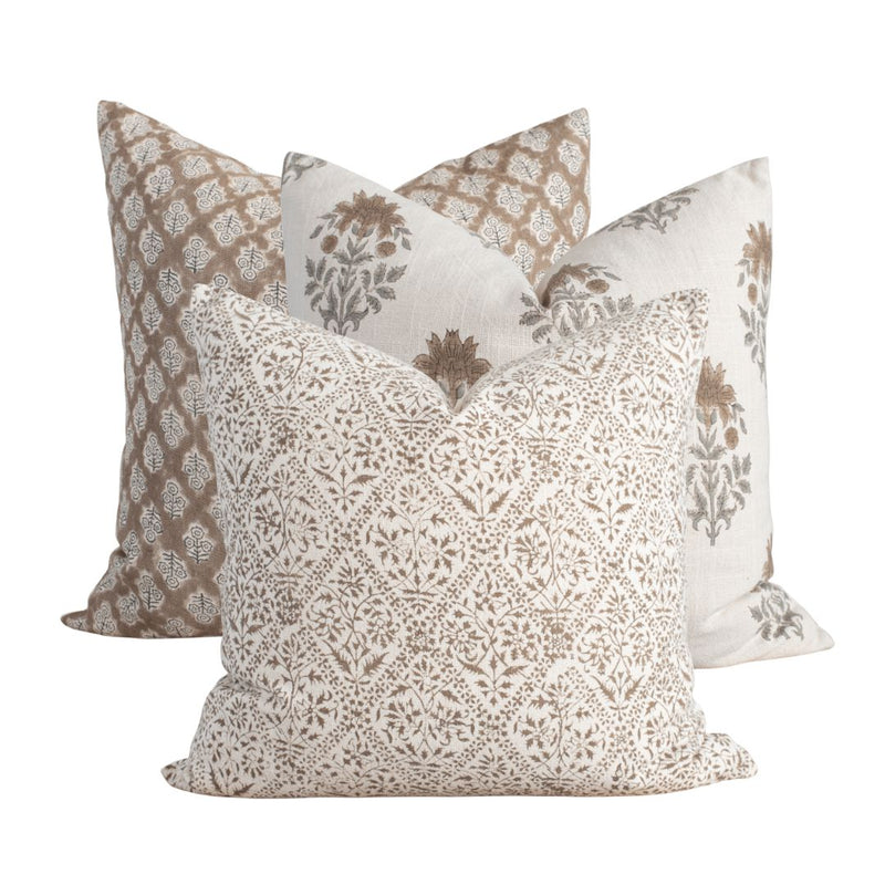 Lenox Pillow Combination | Set of Three Pillow Covers