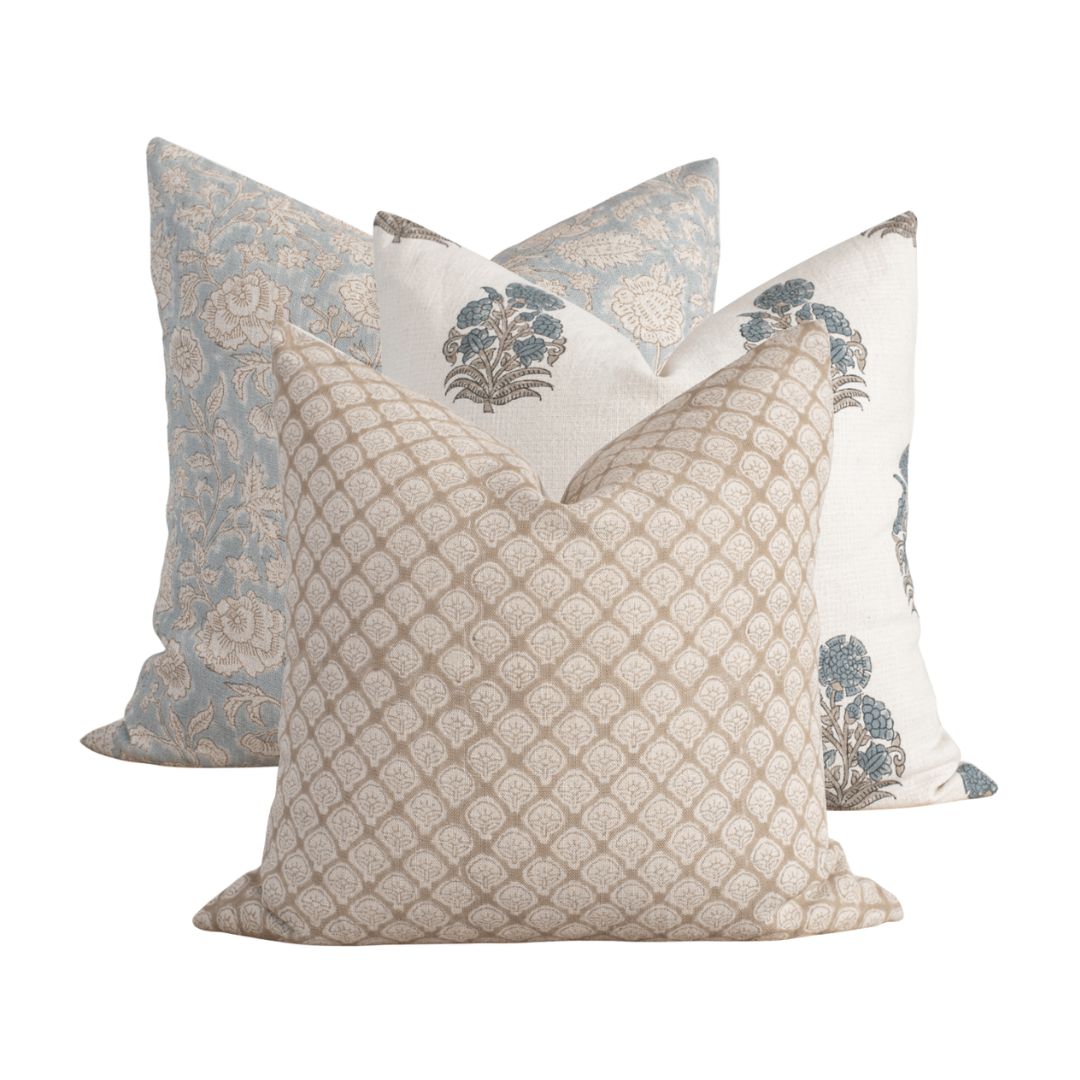 Hingham Pillow Combination | Set of Three Pillow Covers