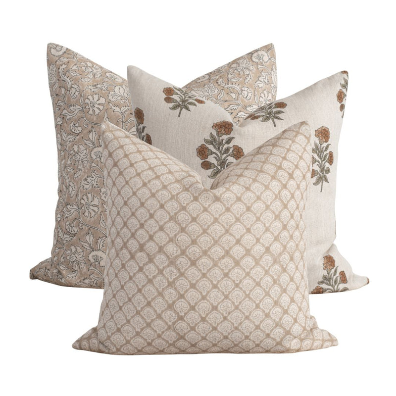 Belmont Pillow Combination | Set of Three Pillow Covers