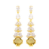 Soleil CZ Drop Earrings with yellow cubic zirconia stones