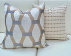 Ari Natural Beige Woven Stripe Pillow Cover – view 10
