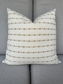 Ari Natural Beige Woven Stripe Pillow Cover – view 13