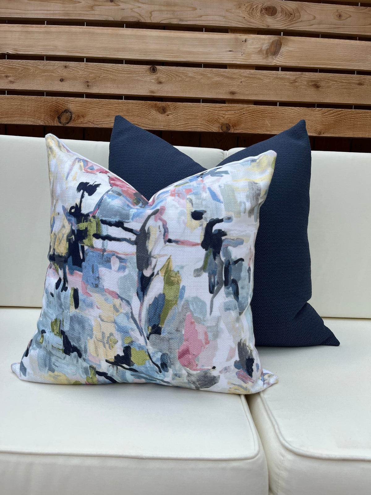 Ella Watercolor Floral Pillow Cover – view 4