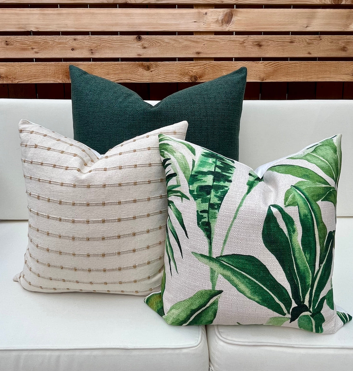 Ari Natural Beige Woven Stripe Pillow Cover – view 14
