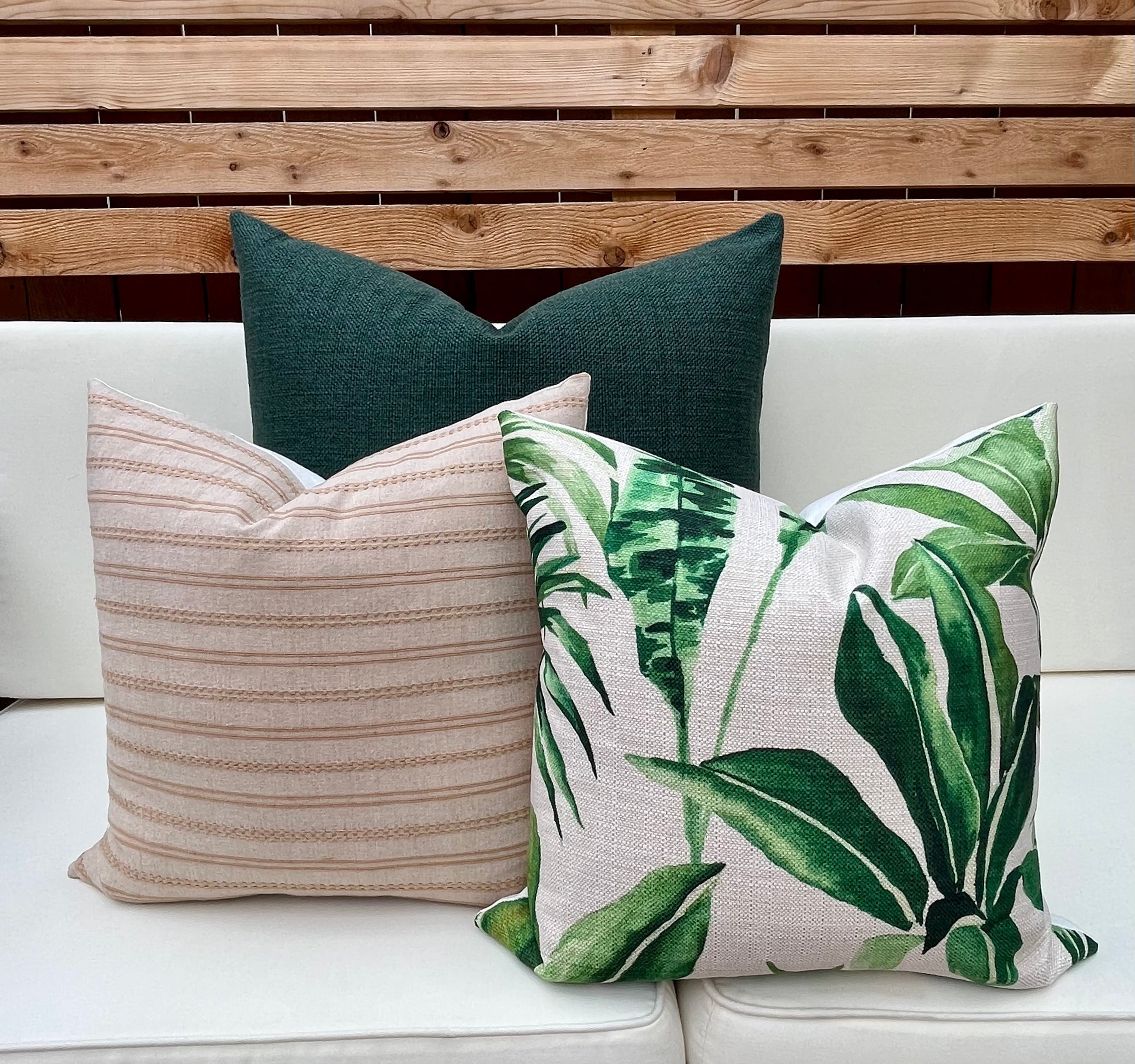 Ann Beige Woven Stripe Pillow Cover – view 4