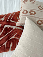 Henley Spice Velvet Abstract Pillow Cover – view 4