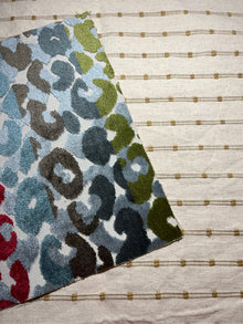 Mia colorful leopard velvet pillow cover, view 4
