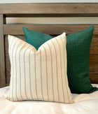 Hunter Green Textured Woven Pillow Cover – view 12
