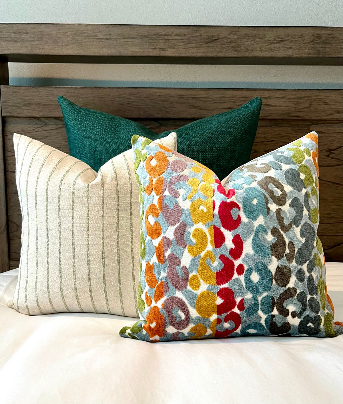 Hunter Green Textured Woven Pillow Cover – view 13