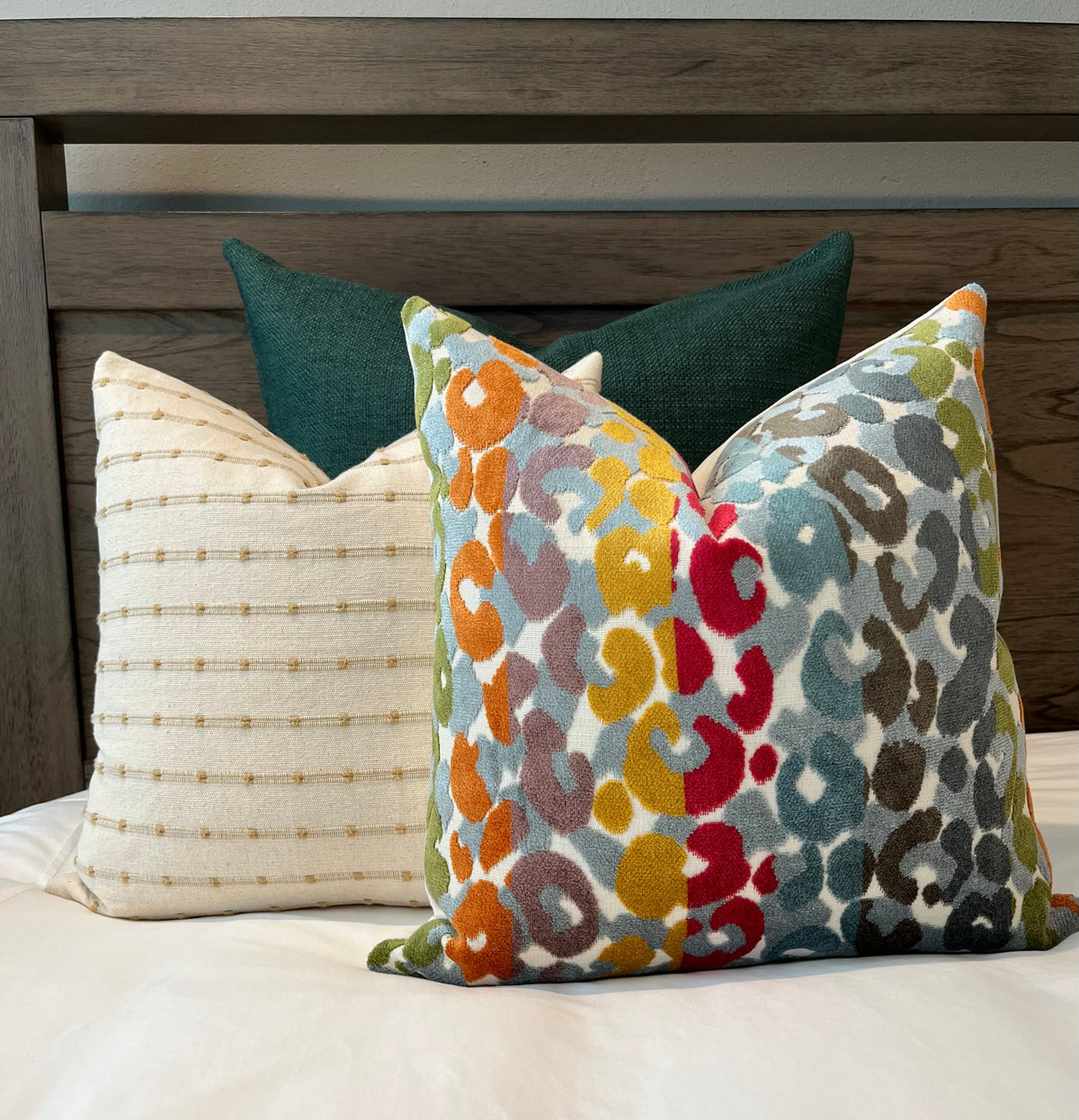 Ari Natural Beige Woven Stripe Pillow Cover – view 7