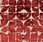 Luna Sienna Red Abstract Velvet Pillow Cover – view 2