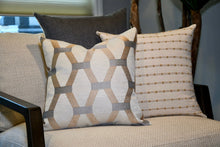 Algarve Gold and Silver Embroidered Hexagon Pillow Cover – view 2