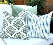 Olivia Green Fern Embroidered Pillow Cover – view 5