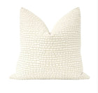 Josephine Cream Chenille Pebble Pillow Cover