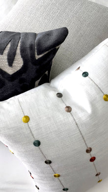 Henley Gray Velvet Abstract Pillow Cover – view 3