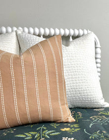 Josephine Cream Chenille Pebble Pillow Cover – view 3