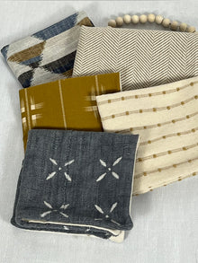 Ari Natural Beige Woven Stripe Pillow Cover – view 16