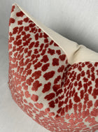 Everly Coral Velvet Spots Pillow Cover – view 3