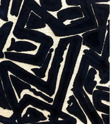 Henley Black Velvet Abstract Pillow Cover – view 2