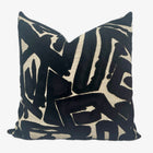 Henley Black Velvet Abstract Pillow Cover – view 4