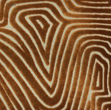 Ezra Bronze Maze Velvet Pillow Cover – view 3
