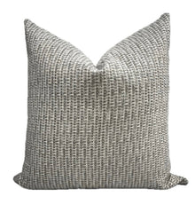 Grayson Gray Woven Textured Pillow Cover