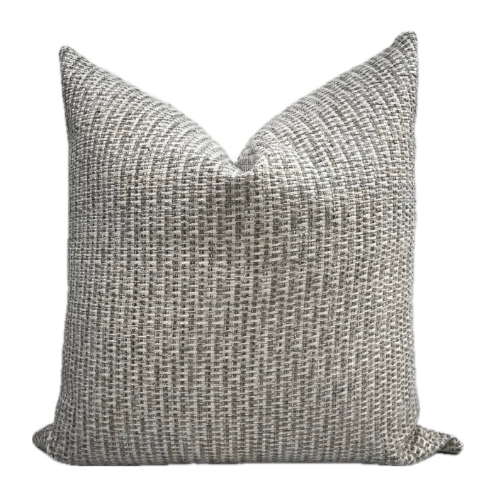 Grayson Gray Woven Textured Pillow Cover