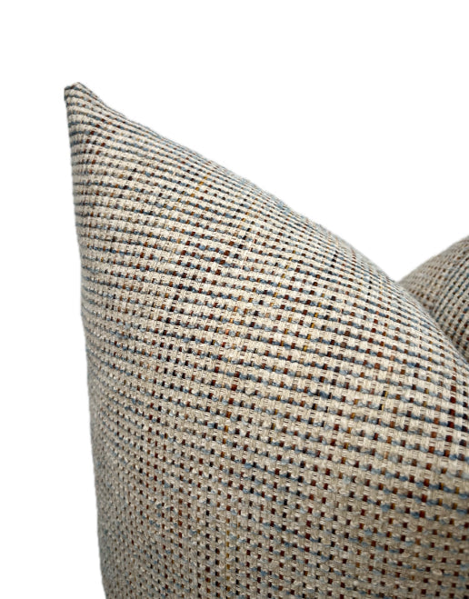 Owen Neutral Tweed Woven Pillow Cover – view 2