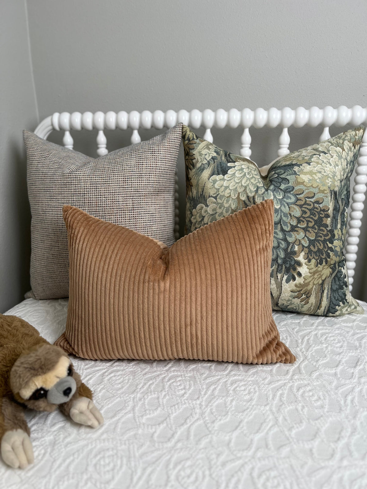 Owen Neutral Tweed Woven Pillow Cover – view 7