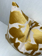 Camila Gold Abstract Geometric Velvet Pillow Cover – view 3