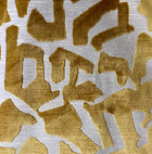 Camila Gold Abstract Geometric Velvet Pillow Cover – view 2
