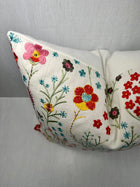 Sadie Embroidered Wildflower Pillow Cover – view 2
