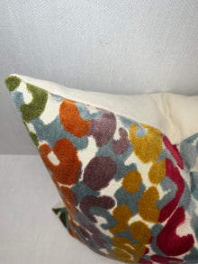 Mia colorful leopard velvet pillow cover, view 7